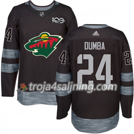 Minnesota Wild tröja Matt Dumba 24 1917-2017 100th Anniversary Adidas Svart Authentic - NHL Tröjor Herr Minnesota Wild tröja Matt Dumba 24 1917-2017 100th Anniversary Adidas Svart Authentic - NHL Tröjor Herr